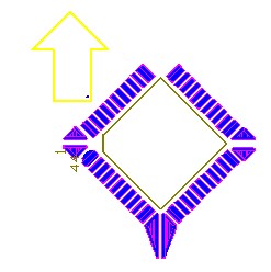 OFP和PLCC型集成塊如采用紅膠工藝過波峰,需采用斜角45度方式擺放，且每邊的最后一個引腳均需添加盜錫焊盤