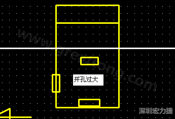 PCB設計時后焊元件焊盤開孔過大容易使焊錫流進插座造成短路。