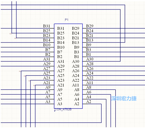雙擊 1.SchDoc，文件可以被正常打開(kāi)，下圖是其中的一部分：