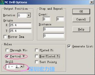 轉(zhuǎn)完Gerber后，接著還需轉(zhuǎn)鉆孔，通孔和盲、埋孔的轉(zhuǎn)法有所不同，轉(zhuǎn)通孔只須點擊Add，在彈出的窗口Document Name輸入文件名