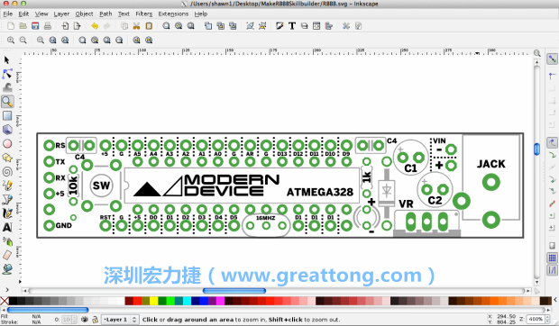 既然你有一個以電路板為背景的清晰影像了，使用向量工具將要絲印的圖像畫在上面吧，下面有一個例子。
