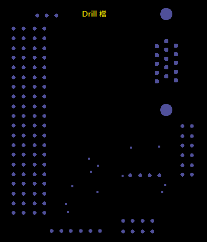 產生Drill File及 Map File 的Gerber 檔案，此會產生描述此PCB所用到的鉆孔的孔徑尺寸及鉆孔的座標資訊。